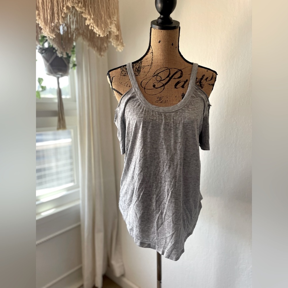 Z SUPPLY cold shoulder t shirt top